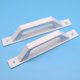 thumbnail image 3 of 2Pcs Aluminium Alloy Art Industrial Style Handle Bar Pull Handle Practical Grab Handle for Gate Cabinet Shed Door with Screwings(White), 3 of 4