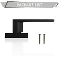 thumbnail image 5 of knobelite(3 Pack)Door Lever Dummy Lever Door Handle for Closets French Doors,Square Dummy Door Lever,Non-Turning Single Side Pull with Black Finish,Easy Installation Pull Only Lever Set, 5 of 7