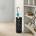 thumbnail image 3 of Mango Steam Round Cat Parade Umbrella Stand 22" Tall, Black, 3 of 7