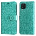 thumbnail image 3 of Cutyskin Case for Samsung A12 4G,Wallet Case,PU Leather Flip,Kickstand,Double Magnetic Clasp,Embossed Mandala Flower Lanyard Protective PU Leather Cover for Samsung Galaxy A12 4G, Green, 3 of 12