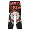 thumbnail image 4 of Merry Christmas Gnome Tree Winter Female Pants Flannel High Waist Women Pants Lady Warm Straight Leg Plush Trousers, 4 of 7