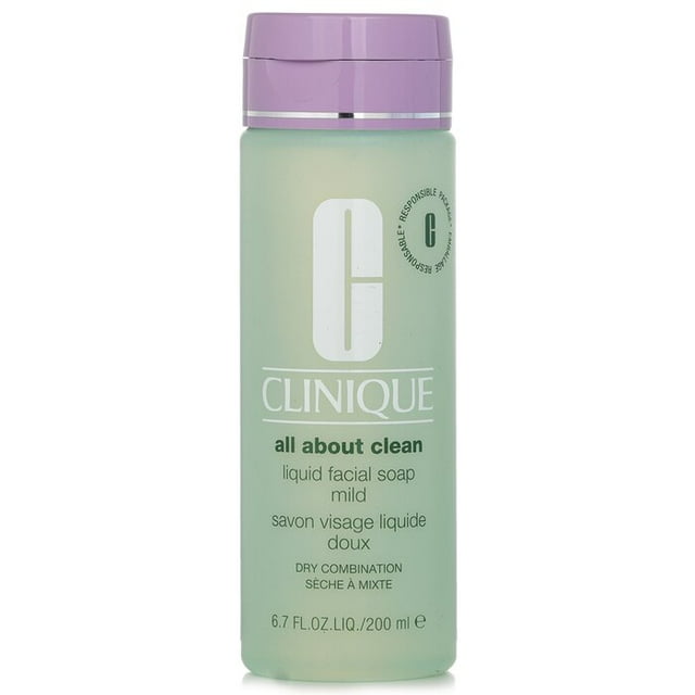 Jabón facial líquido Clinique All About Clean Suave y Seca