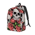 thumbnail image 2 of Yiaed Skull and Roses Print Backpack, Premium Laptop Backpack, Travel Backpack for Women, Lightweight Backpacks, Comfortable Back Pack-Small, 2 of 5