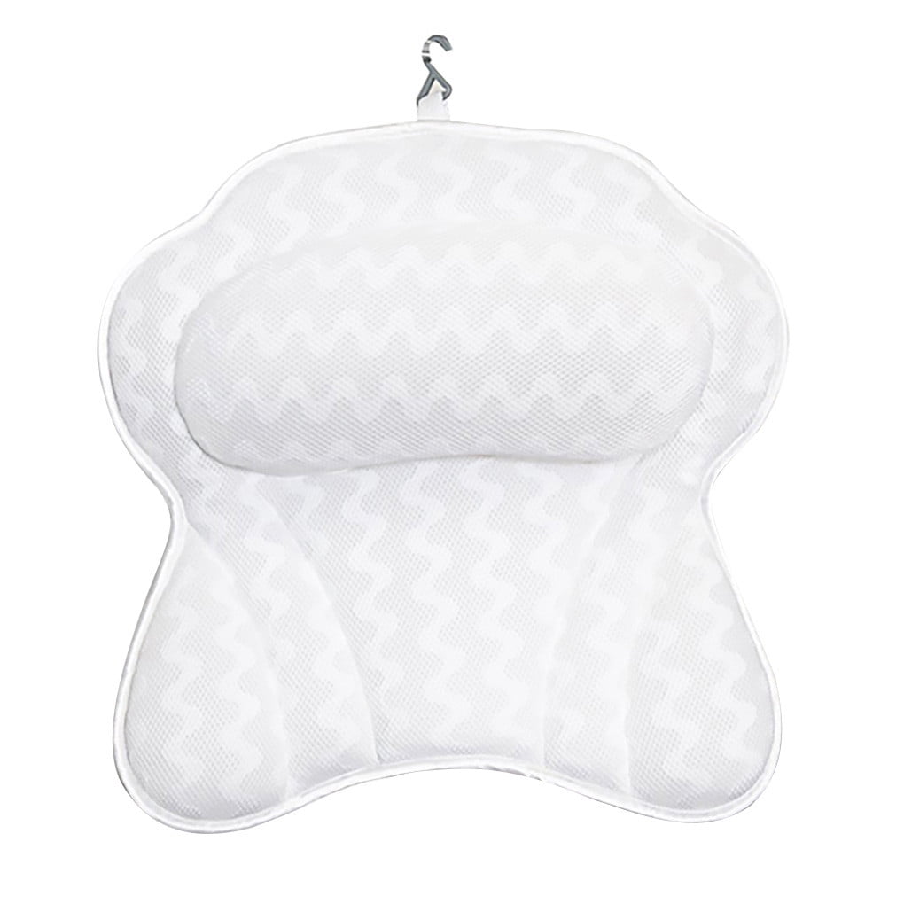 Luxury Shower Head Rest Bath Cushion Neck Back Premium Bath Spa Pillow 
