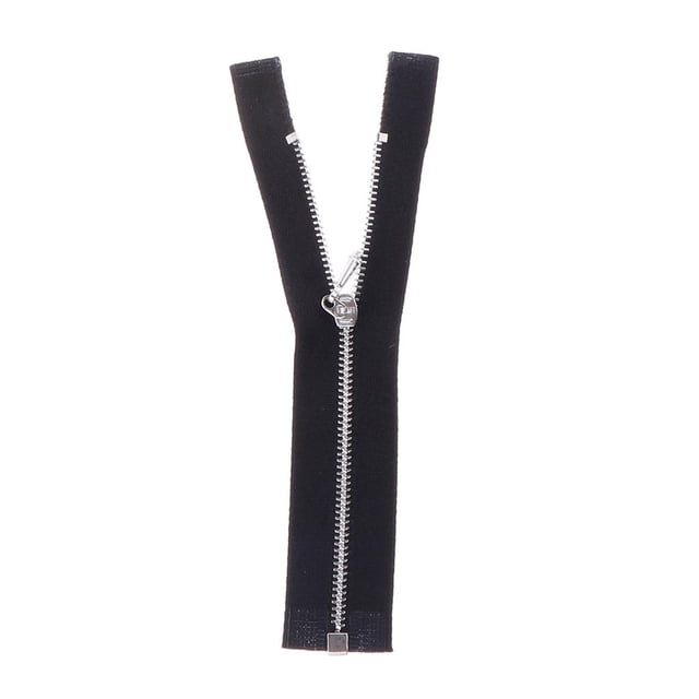 Cierre de Cremallera Sunnimix Accesorios DIY para Ropa de Vestir de Muñecas Negro Kit de reparación de cremallera con traje de muñeca