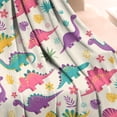 thumbnail image 2 of Colorful Dinosaur and Tropical Pattern Blanket,Comfortable Soft Lamb Wool Throw Blanket,All Season,Warm Lightweight Blankets for Sofa Bed Couch Living Room Chair,50"x60", 2 of 4