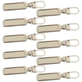 thumbnail image 1 of 10x Tirador de Cremallera Sunnimix para Chaqueta Maleta Falda Bolsas Plata 48x8.5 mm, 1 of 8