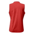thumbnail image 4 of MIXUE Womens Summer Tops Solid Color Casual V Neck Sleeveless Vest Tank Pullover Tshirts Streetwear,Red,XXL, 4 of 5