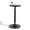 Black, variant on Dznils Small Round Wood Side Table, Modern Drink End Table, Coffee Table with Wood Base, 22"H, Brown