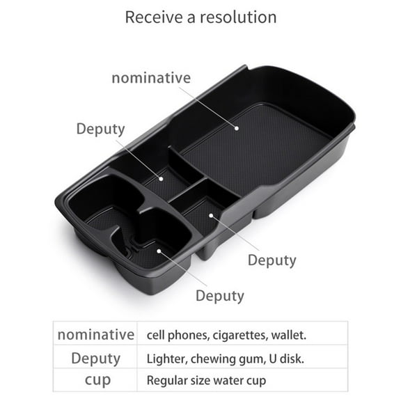 For Kia Ev6 2021-2024 Center Console Storage Box Lower Layer Tray Tidying Car Modification Partition Storage Accessory New Fangkenuo