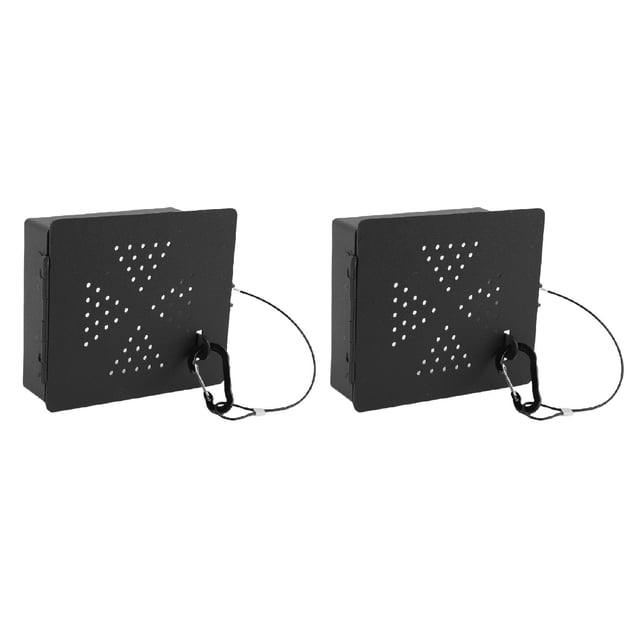 Tapa De Extremo De Parachoques Para RV, Rejillas De Ventilación De Acero Al Carbono, Cubierta De Parachoques Cuadrada Para RV, 2 Piezas, Resistente Al óxido, Fácil De Instalar