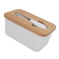 thumbnail image 1 of 600ml Ceramic Butter Dish With Lid, Butter Dish for Countertop, Butter Keeper, Butter Container With Cutter for Kitchen Countertop Accessories for Kitchen, 1 of 7