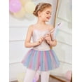 thumbnail image 5 of Oudiya Little Girls Tutu Ballet Leotard Sequin Sparkly Strap Dress Ballerina Outfit Dance Costume for Kids 3-11Y, 5 of 8