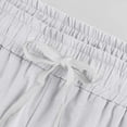 thumbnail image 6 of JJHGVB capris pants Cropped Pant pedal pushers for women gaucho pants for women Knee Length Capri Pants women's capris active pants women Lounge Slacks Straight Leg Pants Loose Fit White 2XL, 6 of 6