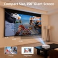 thumbnail image 4 of Projector with WiFi , Auto  & , Native 1080P Support, Portable Outdoor  Projector for Home Theater, 4 of 6