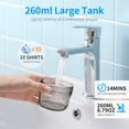 thumbnail image 3 of FOUKUS Handheld Garment Steamer for Clothes: 10S Fast Heat Up Portable Steamer with 260ml Tank, Travel Steamer Wrinkle Remover for Home Dorm Business Trip, Safe for Delicate Fabrics, 3 of 6