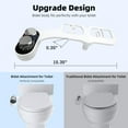 thumbnail image 2 of Behome Bidet Attachment for Toilet, Non-Electric Bidet Attachment for Toilet Seat, Easy Install Bidet Toilet Seat Attachment with Adjustable Water Pressure/ Temperature Switch, 2 of 6