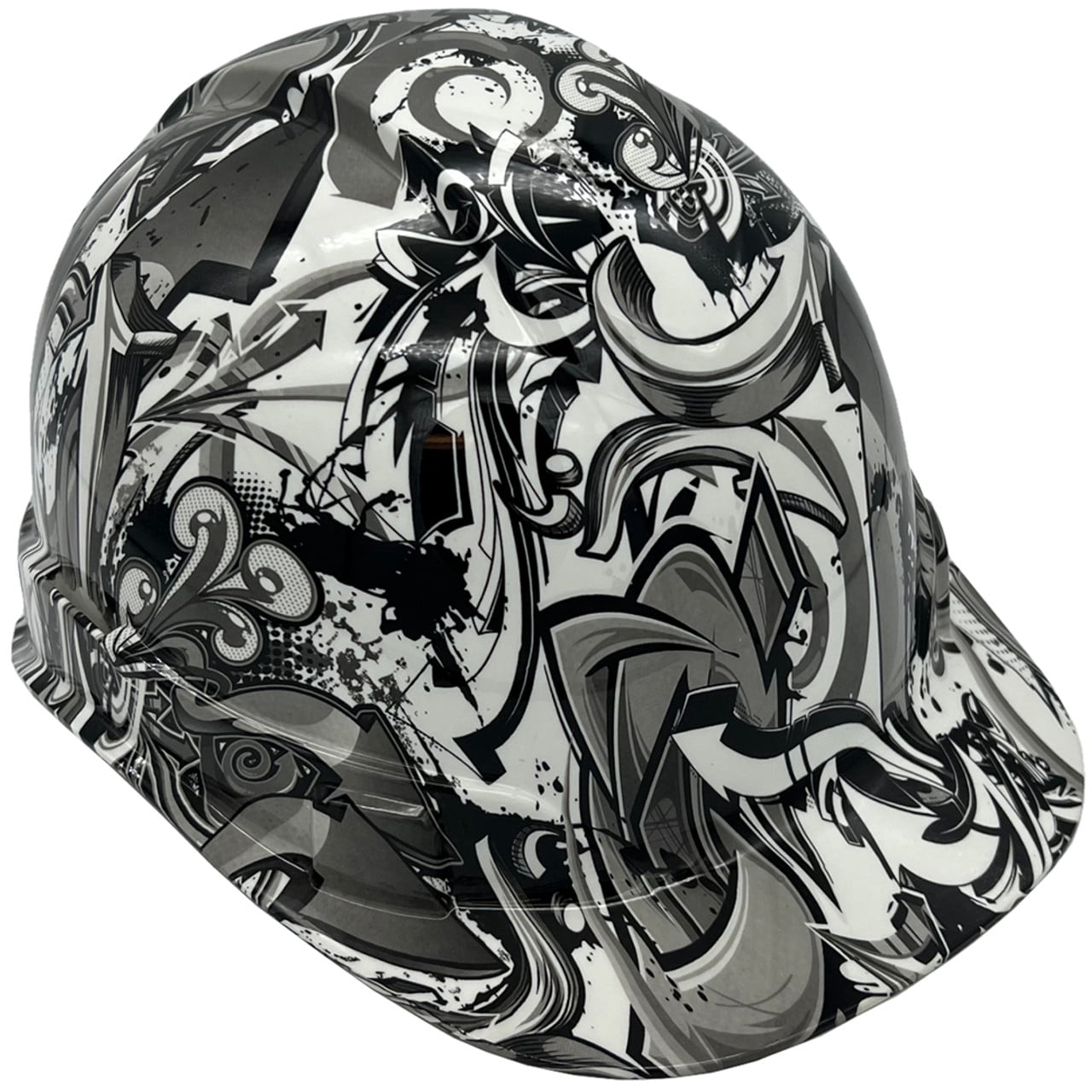 Graffiti Hydro Dipped Hard Hats Cap Style with 4 Pt Suspension