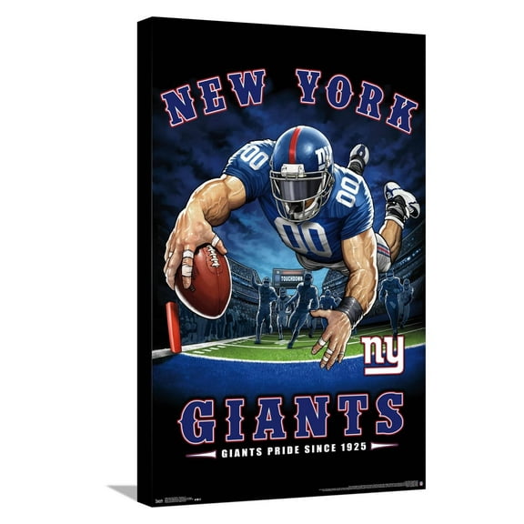 NFL New York Giants - End Zone 17 Canvas Wall Poster, 14.725" x 22.375"