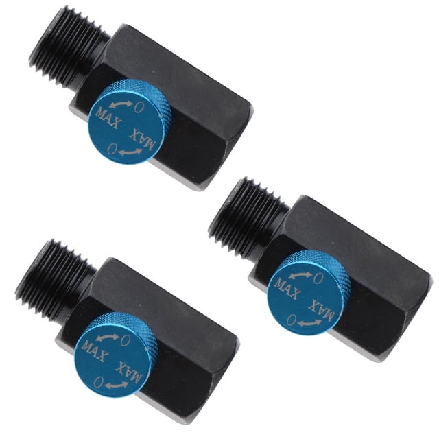 3x Válvula de Bola Sólida Sharpla 1/4 NPT Regulador en Línea Hembra Macho Mini