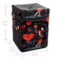 thumbnail image 5 of LOVE Foldable, with Lid, Leak-Proof, Hanging Storage Bag Car Trash Can - Car Garbage Can - Trash Can for Car, 5 of 6