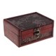 thumbnail image 1 of Caja de madera retro con cerradura para guardar joyas, baratijas y tesoros, hecha a mano. si, 1 of 8