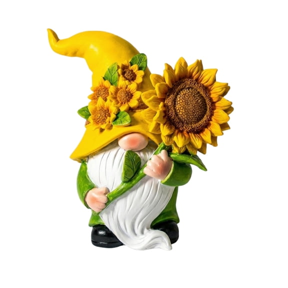 Spring Garden Gnome Ornament Outdoor Resin Statue for Lawn Decoration and Whimsical Patio Yard Art Decor 3 Inch