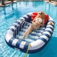 thumbnail image 1 of Flotador inflable Funscape 178 cm con rociador y almohada, 1 of 8