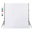 thumbnail image 3 of 1.5x2m Professional Solid Color Screen Photography Background Blending Cloth Studio Backdrop Props (white, 5x7ft), 3 of 3