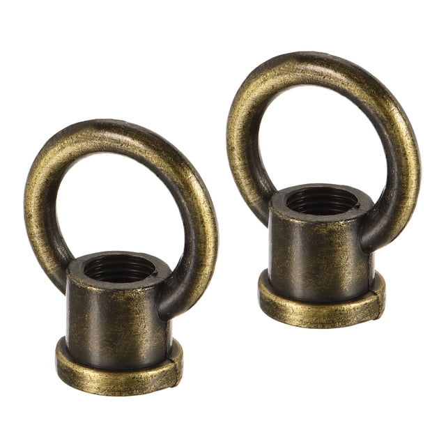 Unique Bargains 15kg Load 29x35mm M10 Thread Ring Shape Female Loop Eye Nut Bronze 2 Pack