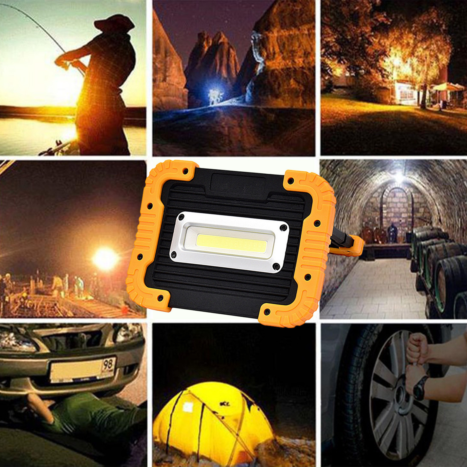 Matoen Portable LED Camping Lamp, Rechargeable and Battery Powered Emergency Light Outages Hurricane Supplies Survival Kits