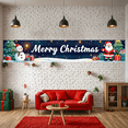 thumbnail image 4 of Festive Design Christmas Banner Decorative Graphics Santa Claus for Holiday Celebration Winter Party Indoor Decoration, 4 of 5