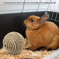 thumbnail image 2 of ShenMo Pet Rattan Ball Toy Natural Safe Pet Pet Toy Parrot Toy Ball Rabbit Chew Exercise Toys for Bird Hamster Chinchillas Squirrel and Other Small Pet 10cm, 2 of 5