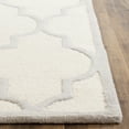 thumbnail image 2 of SAFAVIEH Cambridge Kevin Geometric Wool Area Rug, Ivory/Silver, 2' x 3', 2 of 6