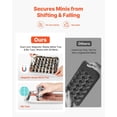 thumbnail image 2 of Miniatures Storage Case, Fits for 1:1000-1:1500 Scale Models, Wooden Miniatures Display Holder with 5 Tray & 11 Slots, Clear View Miniature Transport Case for Collectibles (Minis Not Included), 2 of 6