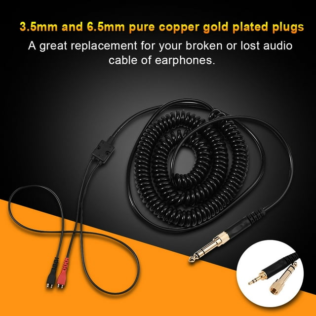 Audio Cablefor Sennheiser,Replacement Spring Coil Cable Coil Spring Wire Earphone Audio Cable Proven Performance