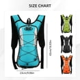 thumbnail image 3 of 1 Pack 16.93in Reflective Strip Hydration Backpack, Breathable Mesh Lightweight Sport Vest Pack, X Bungee Cord Adjustable Strap Daypack For Running Cycling Hiking Workout, 3 of 9