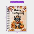 thumbnail image 5 of Happy Thanksgiving French Bulldog Welcome Thankful Fall Autumn Pumpkin Spiral Bound Journal Dog Lover Gifts 5x7in Spiral Notebook - 02021, 5 of 5
