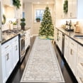 thumbnail image 2 of Hallway Washable Runner Rug - 3x20 Kitchen Rugs Entryway Long Vintage Soft Floor Mat Non Slip Indoor Farmhouse Carpet For Bathroom Living Room Bedroom (3 X 20  Beige), 2 of 7