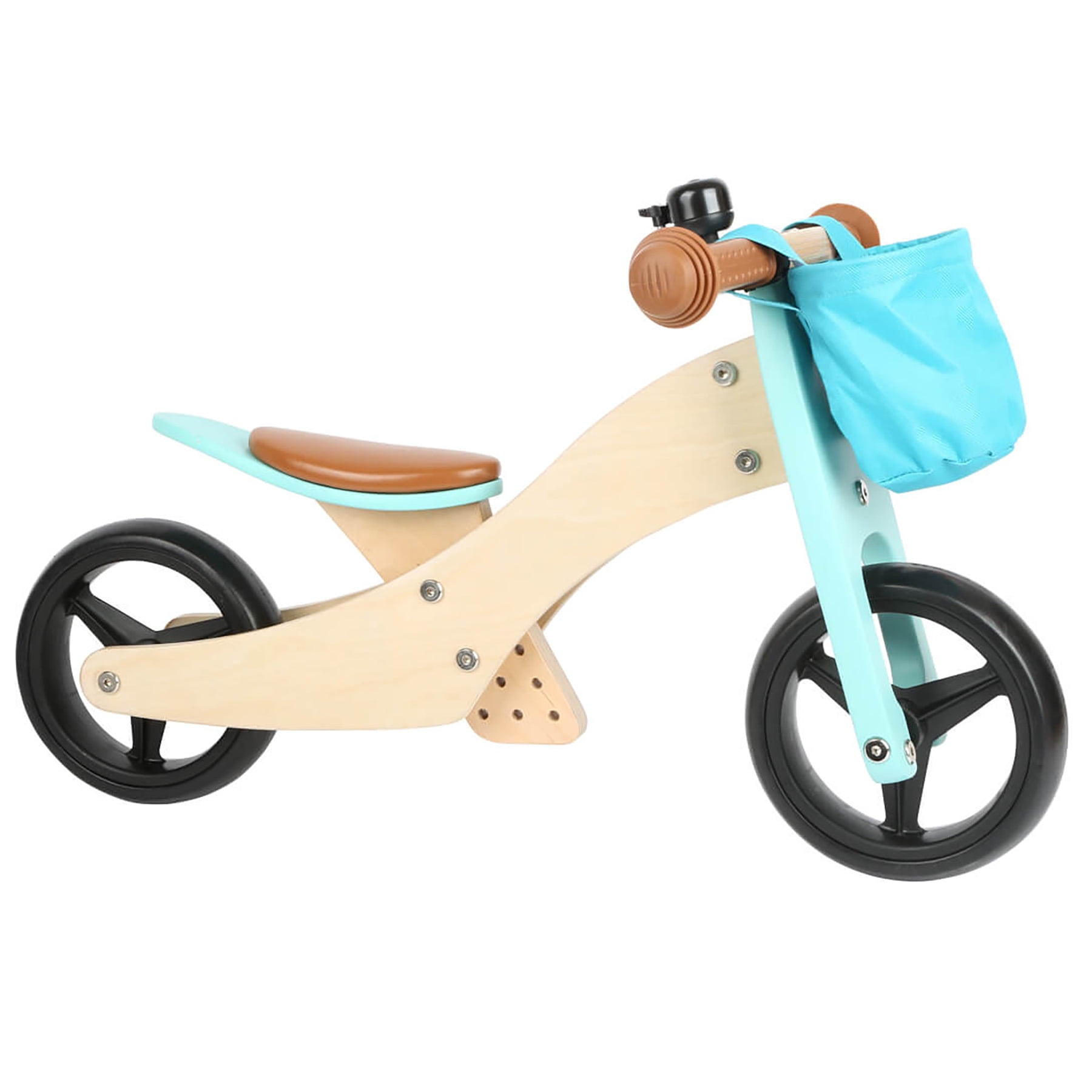 Free Shipping Small Foot Wooden Toys Training Balance Bike Trike 2 in 1 Blue Designed for Children Ages 12 Months Walmart