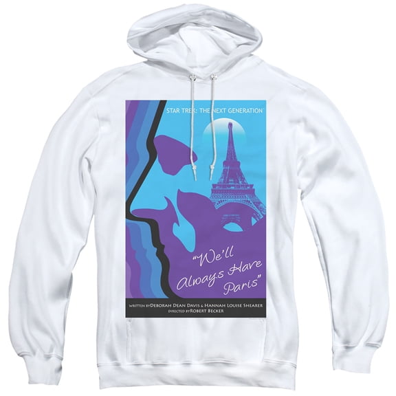 Star Trek Tng Season 1 Episode 24 Adult Pullover Hoodie Sweatshirt White