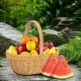 thumbnail image 5 of Wadada Garden Baskets for Gathering Vegetables, Garden Basket, Harvest Basket, Gathering Basket, Multipurpose Woven Basket Decoration Large Woven Picnic Fruits Bathroom (Inch), 5 of 5