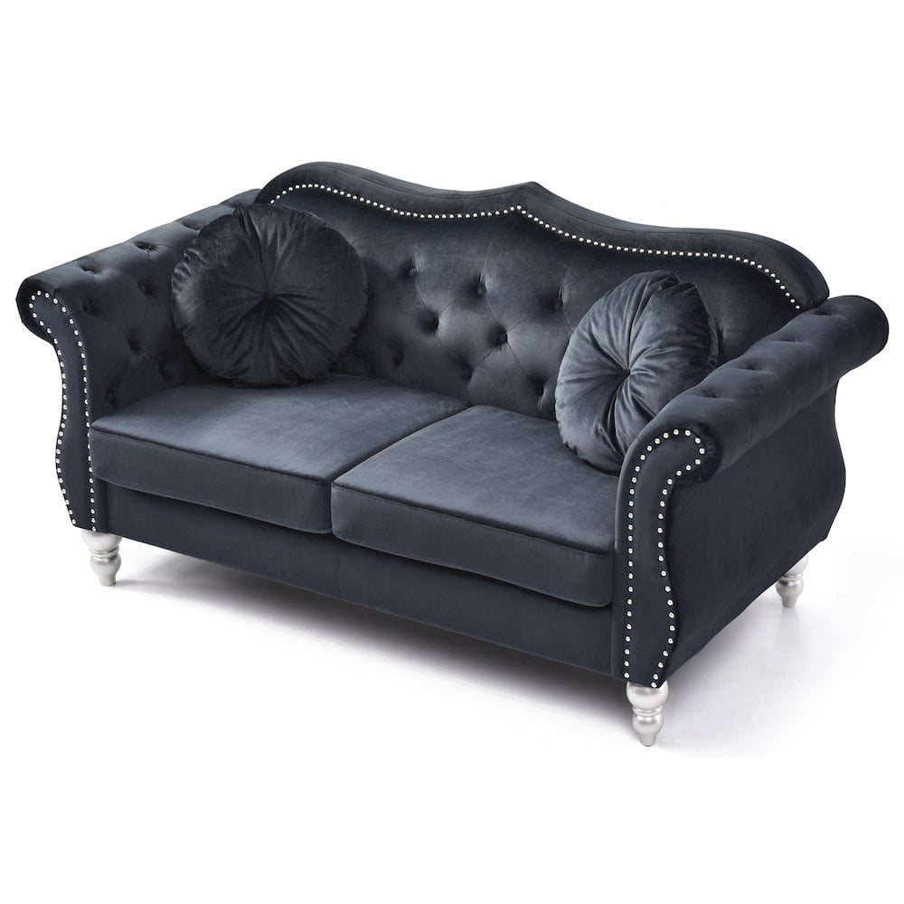 Glory Furniture Hollywood Loveseat in Black Color