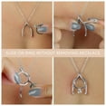 thumbnail image 4 of Collar con soporte para anillos Emily C en forma de espoleta de plata de ley, 4 of 8
