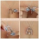 thumbnail image 4 of Collar con soporte para anillos Emily C en forma de espoleta de plata de ley, 4 of 8