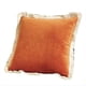 thumbnail image 1 of de Almohada Decorativa de Terciopelo Suave para Sofá, Color Naranja, 45,7 X 45,7 cm., 1 of 10