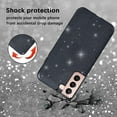 thumbnail image 5 of Compatible with Samsung S22 Plus Case Glitter Shockproof,Phone Samsung Galaxy S22 Plus Cover Clear Silicone Blue Three Layer Detachable TPU and PC Thin Protective Case (Black), 5 of 14