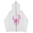 thumbnail image 2 of Sudaderas informales con estampado de calavera Y2k para hombre y mujer, sudaderas con capucha góticas para parejas, sudadera con cremallera de talla grande Harajuku Y2k, 2 of 5