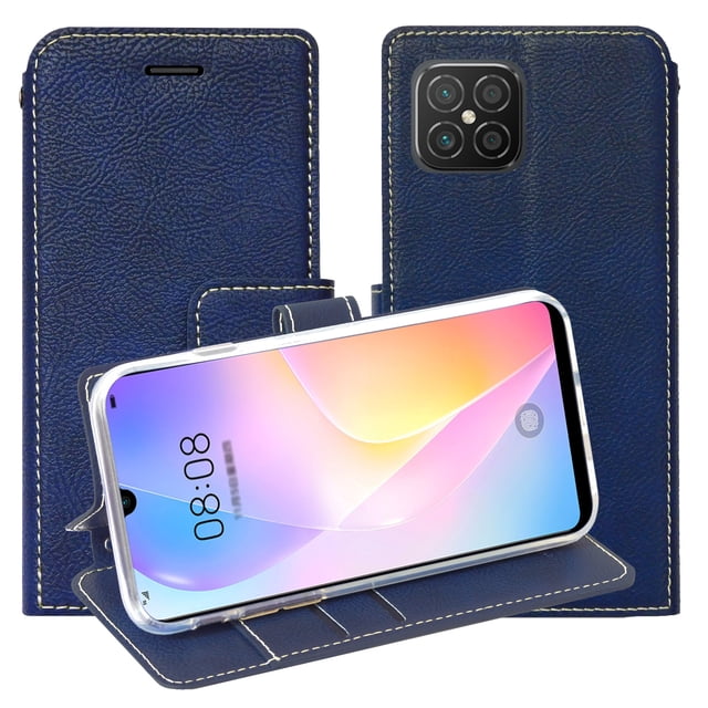 Funda Tipo Cartera Molan Cano Issue Diary Huawei Nova 8 SE Azul Marino