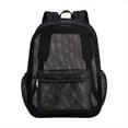 thumbnail image 3 of Heavy-Duty Mesh Backpack: Transparent and Stylish for Beach Days!, 3 of 5